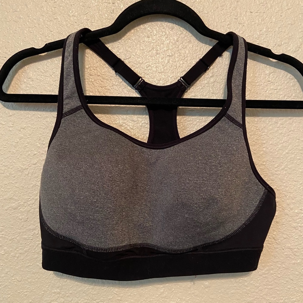 Black and Gray Champion Sports Bra